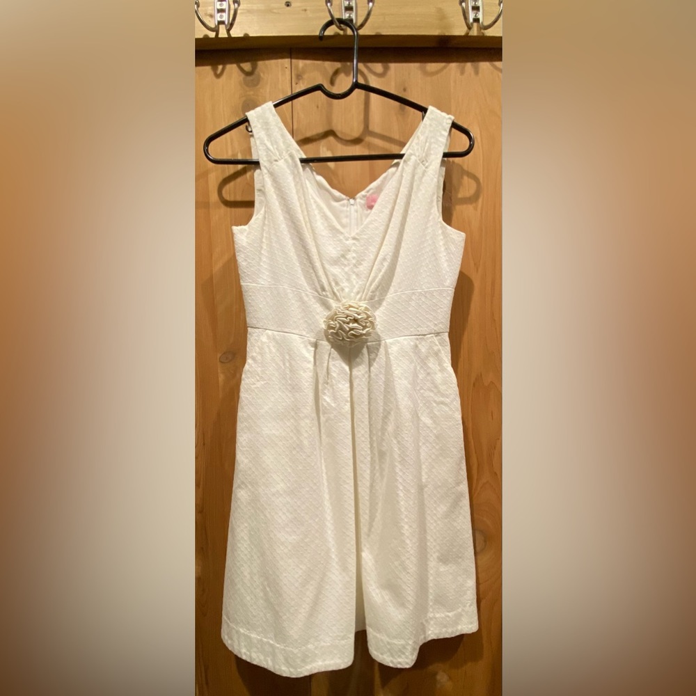 White Lilly Pulitzer Dress with pockets
